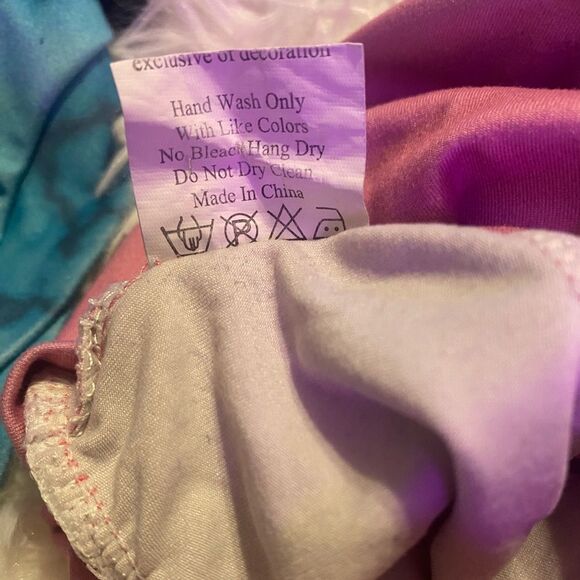 Bundle (3) Baby Girl Bummies; Leopard, Pink, Marble Turquoise with Black Fringe - Picture 9 of 13